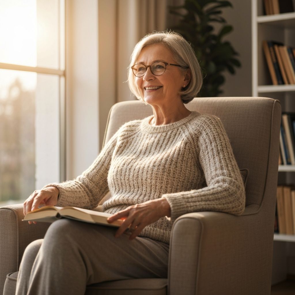 Older woman with no tech experience making money online from her phone at home